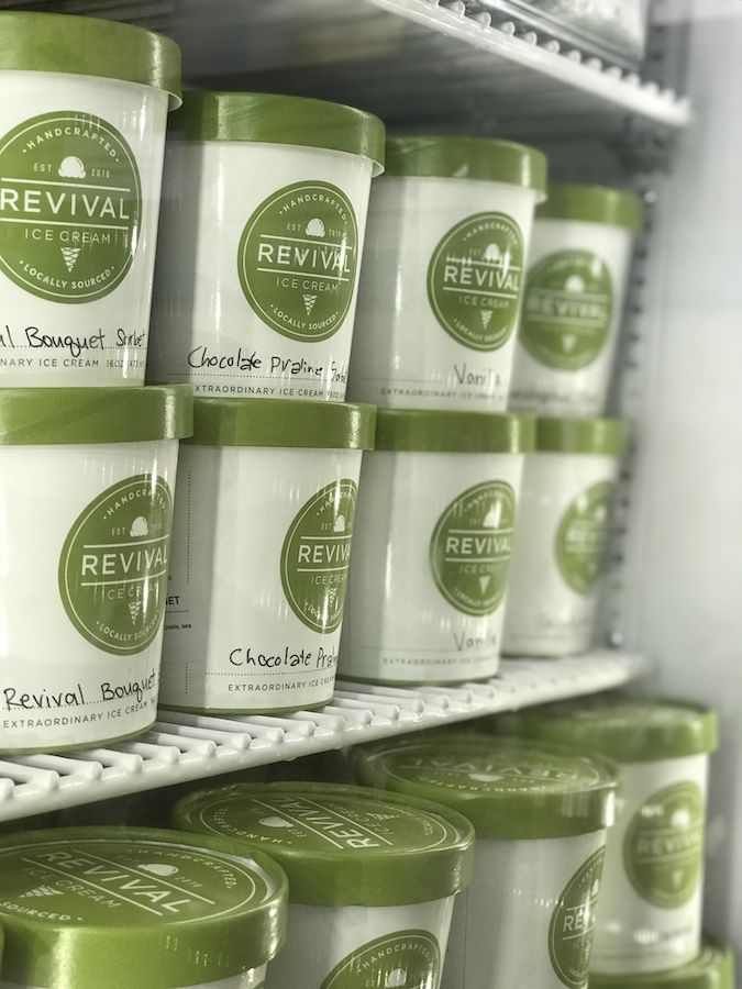 Reusable Pint Containers at Revival Ice Cream