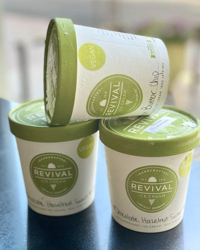 Reusable Pint Containers at Revival Ice Cream